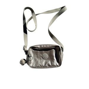 Kipling Riri Metallic Crossbody Bag - Champagne Gold (w/ Monkey Charm)